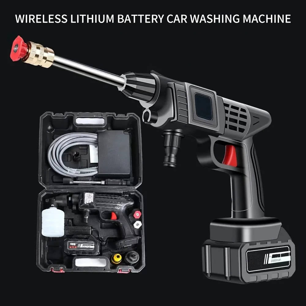 Cordless Portable High Pressure Spray Water Gun Set |...