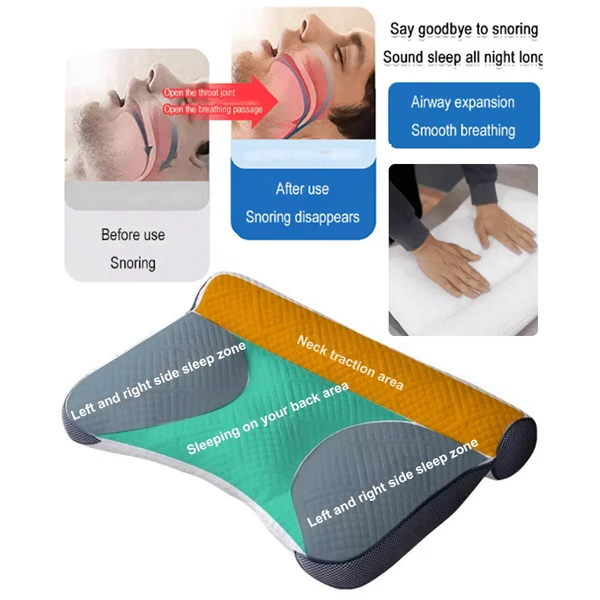 Ergonomic Goose Down Pillow, Cervical Support Comfort...