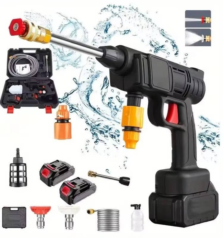 Cordless Portable High Pressure Spray Water Gun Set |...