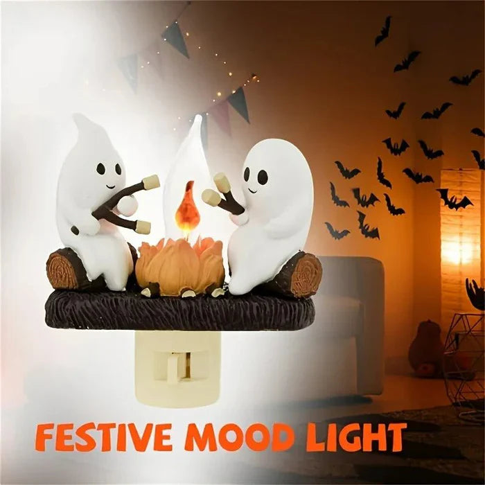 Halloween Ghost Bonfire Night Light - Campfire Flicker...