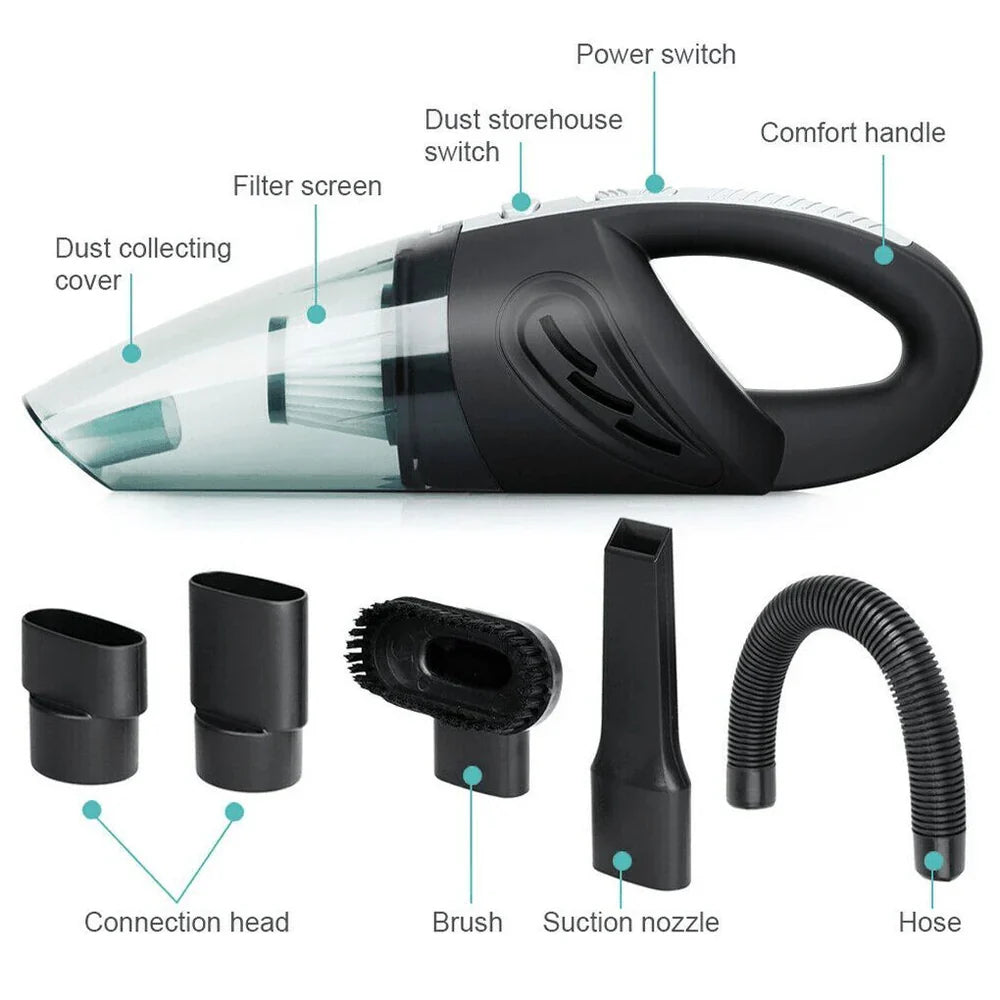 Handheld Cordless Vacuum Cleaner USB (120W 4000PA) for...