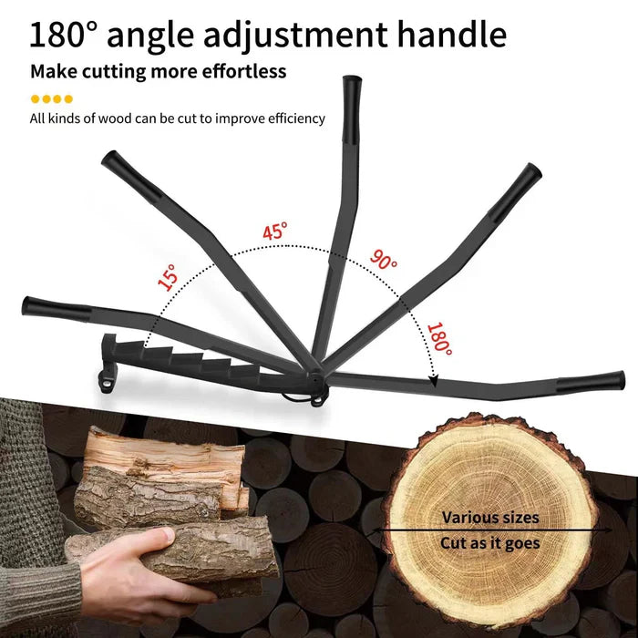 Hanging Carbon Steel Firewood Chopping Machine -...