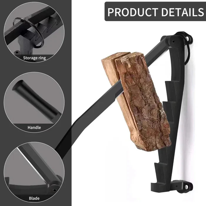 Hanging Carbon Steel Firewood Chopping Machine -...