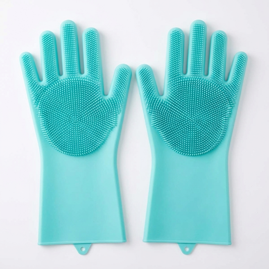 Magic silicone dishwashing gloves product photo