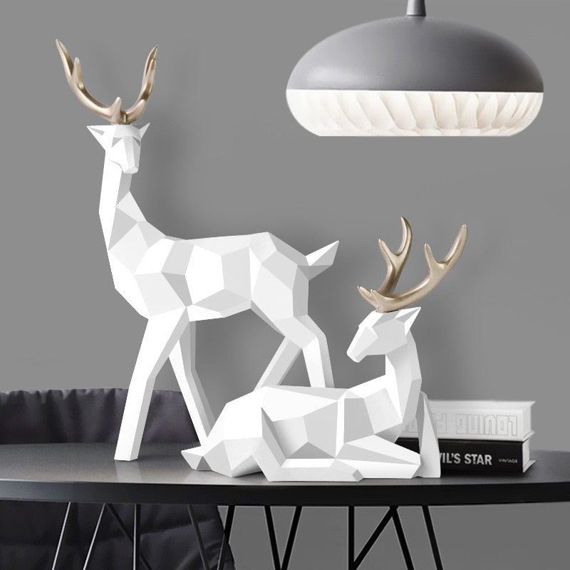 Stag Figures Sculpture