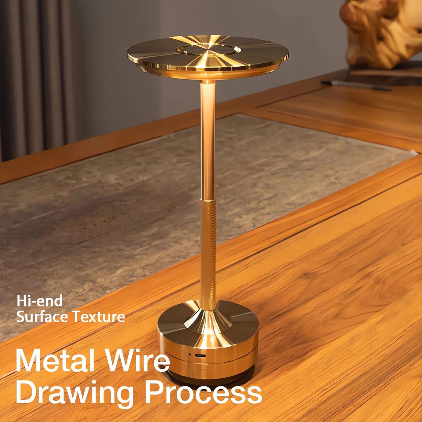 Cordless Table Lamp with Touch Control & Modern Nordic...