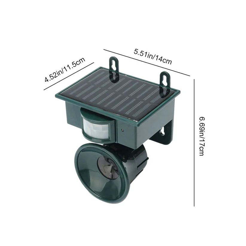 Motion Sensor Bird Deterrent for Crows: Ideal Pigeon Repeller with Sound Scarer