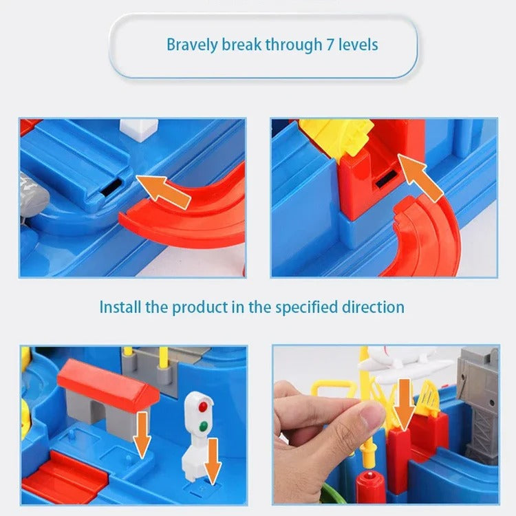 Children's Mechanical Vehicle Track Game