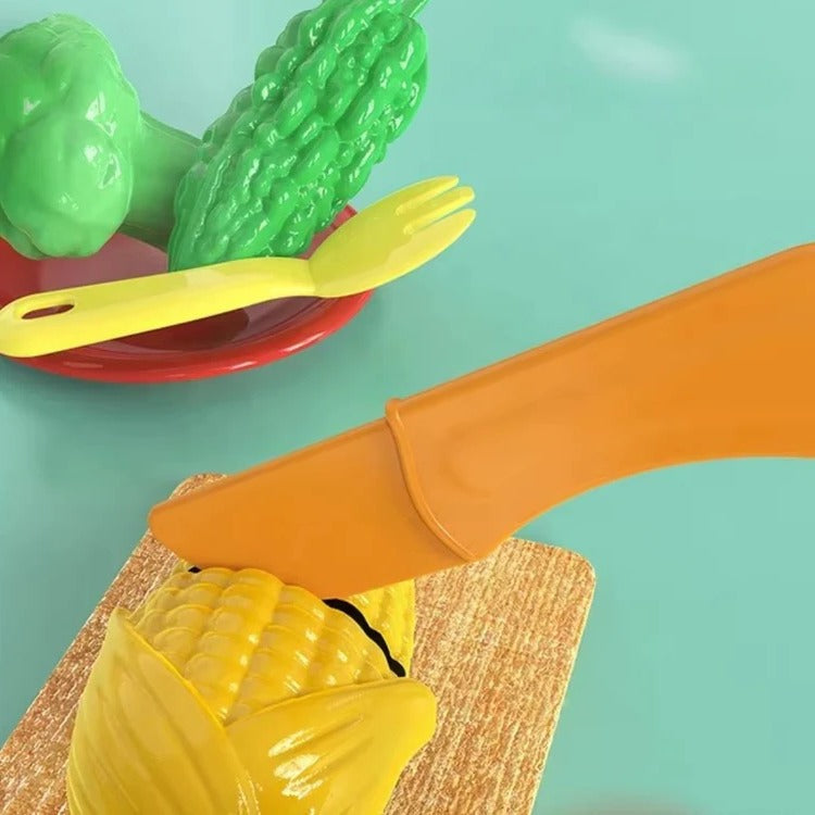 Children's Play Kitchen with Flowing Water Feature