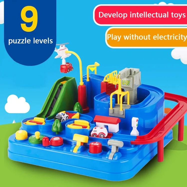 Children's Mechanical Vehicle Track Game