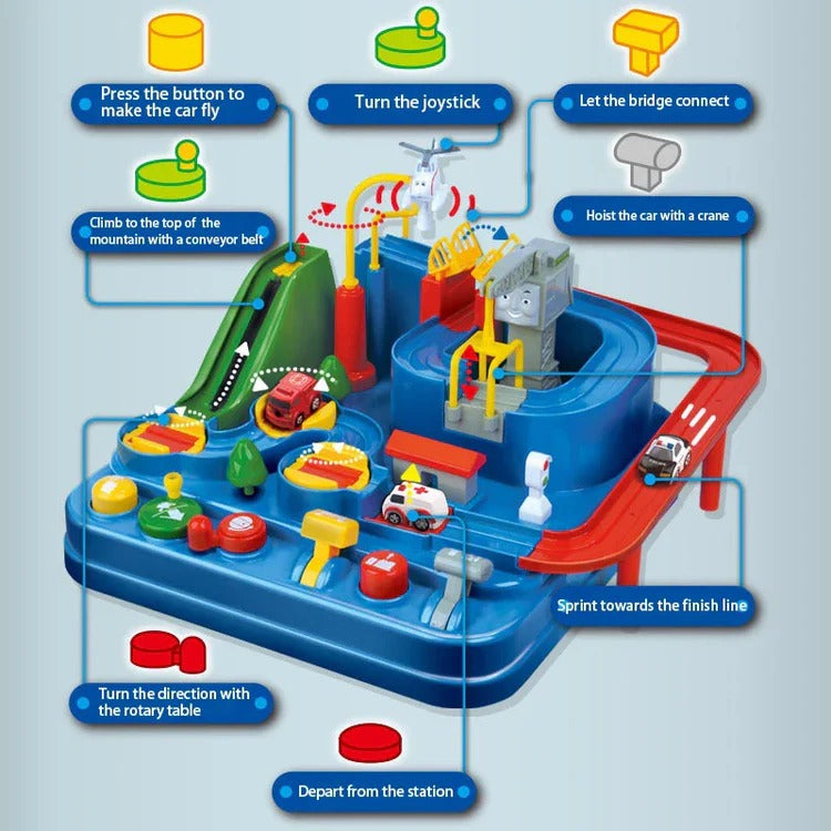 Children's Mechanical Vehicle Track Game