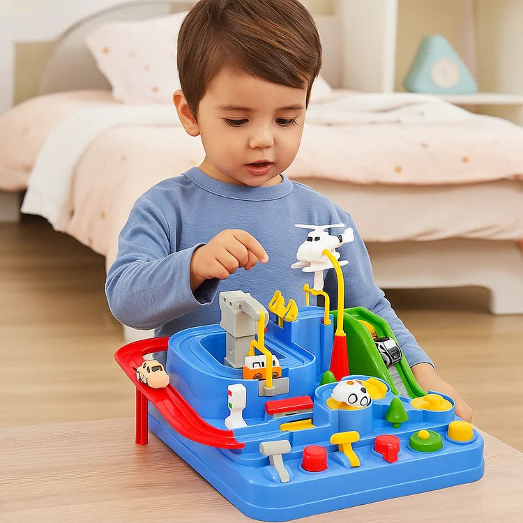 Children's Mechanical Vehicle Track Game