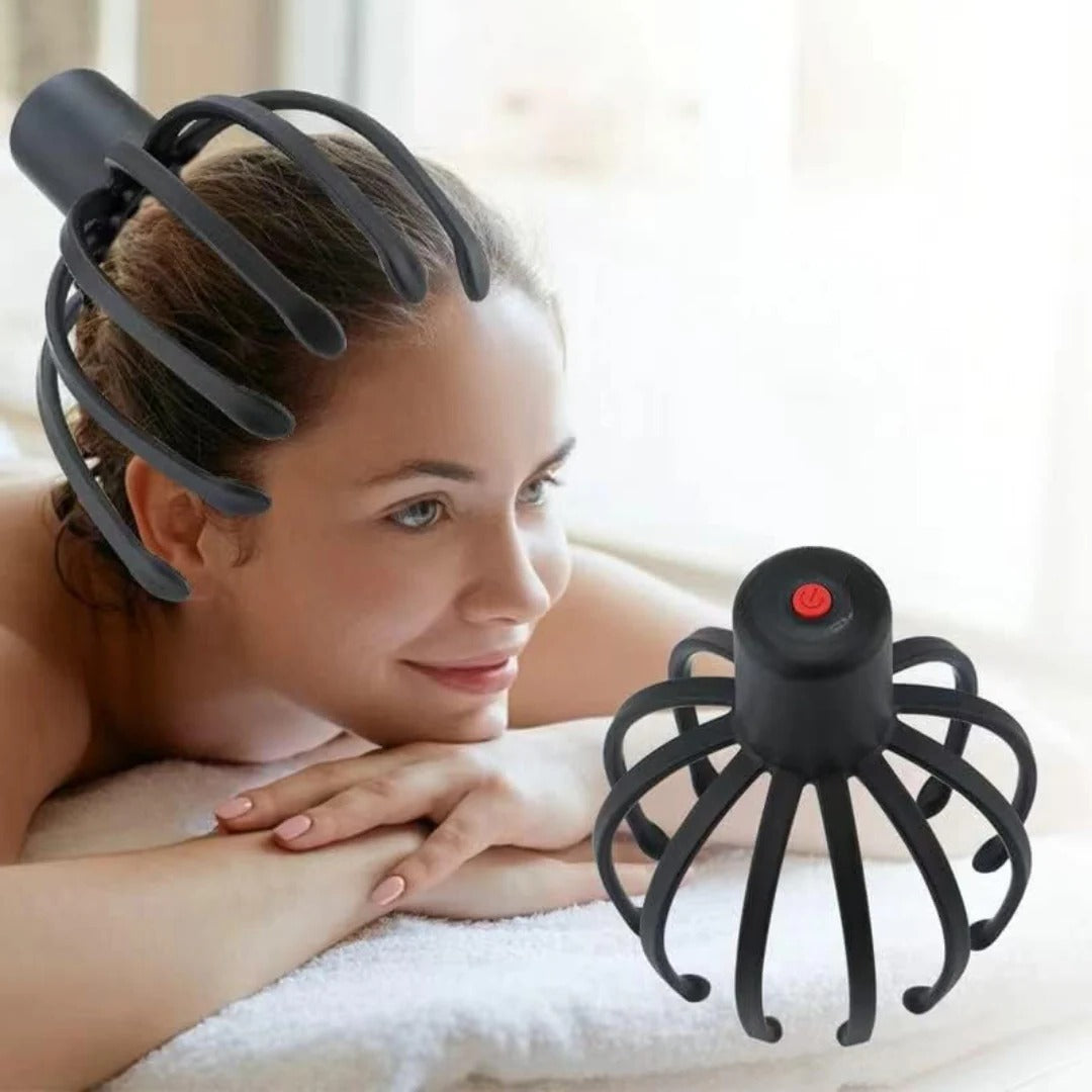 Electric Octopus Head Massager - Relaxing Scalp &...