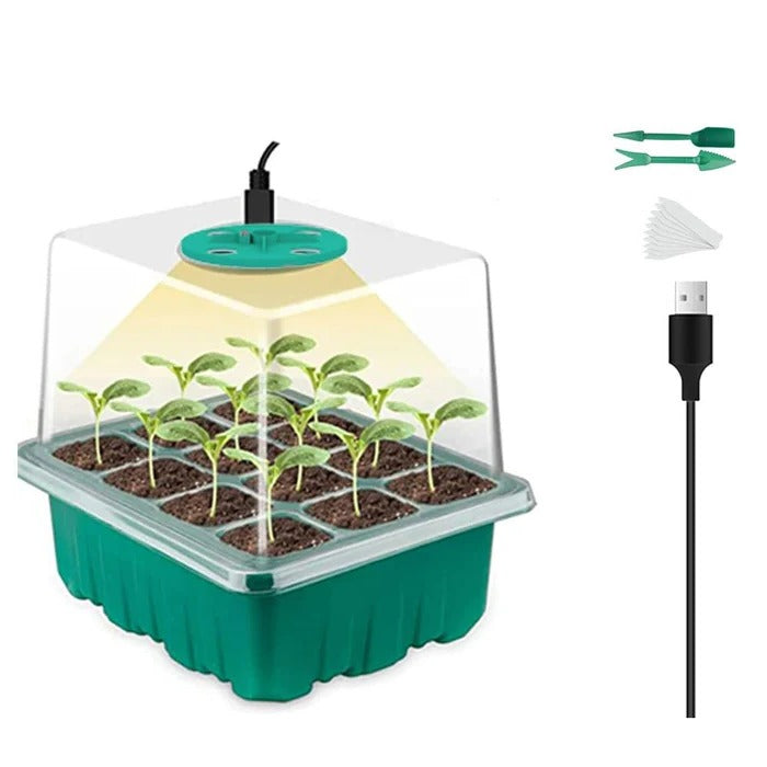Household Nursery Pot with Lamp - Plant Seed Starter...