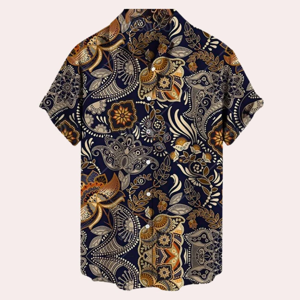 Comfortable Men's Shirt with Short Sleeves