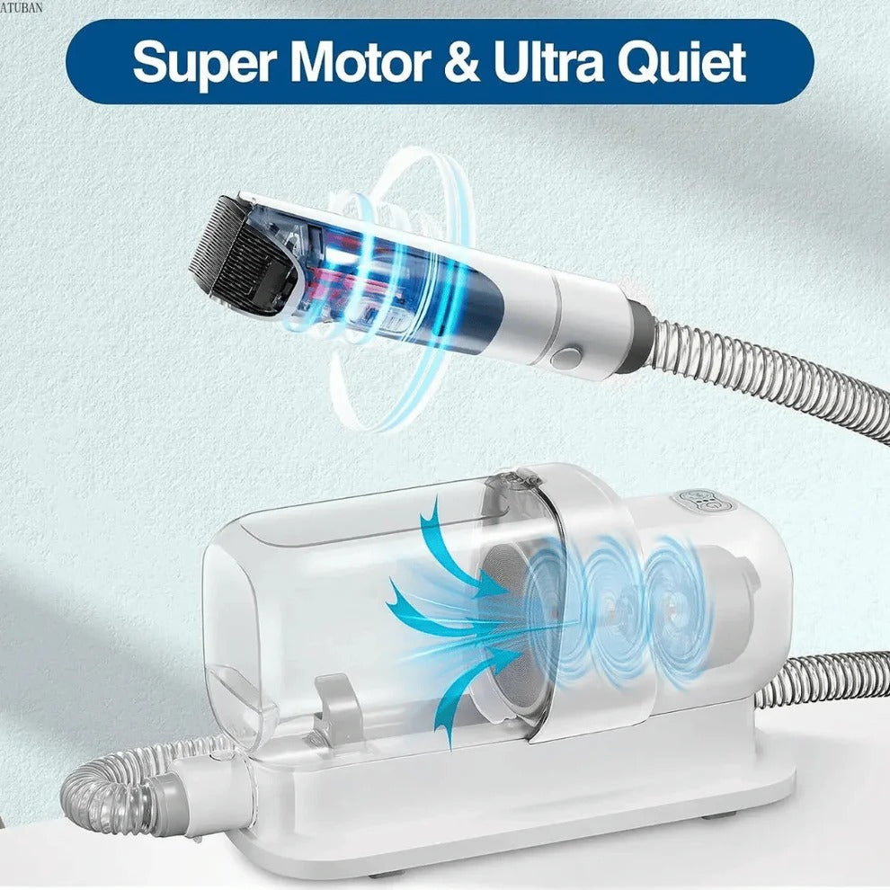 Low-Noise Dog Grooming Vacuum with Full Pet Hair...