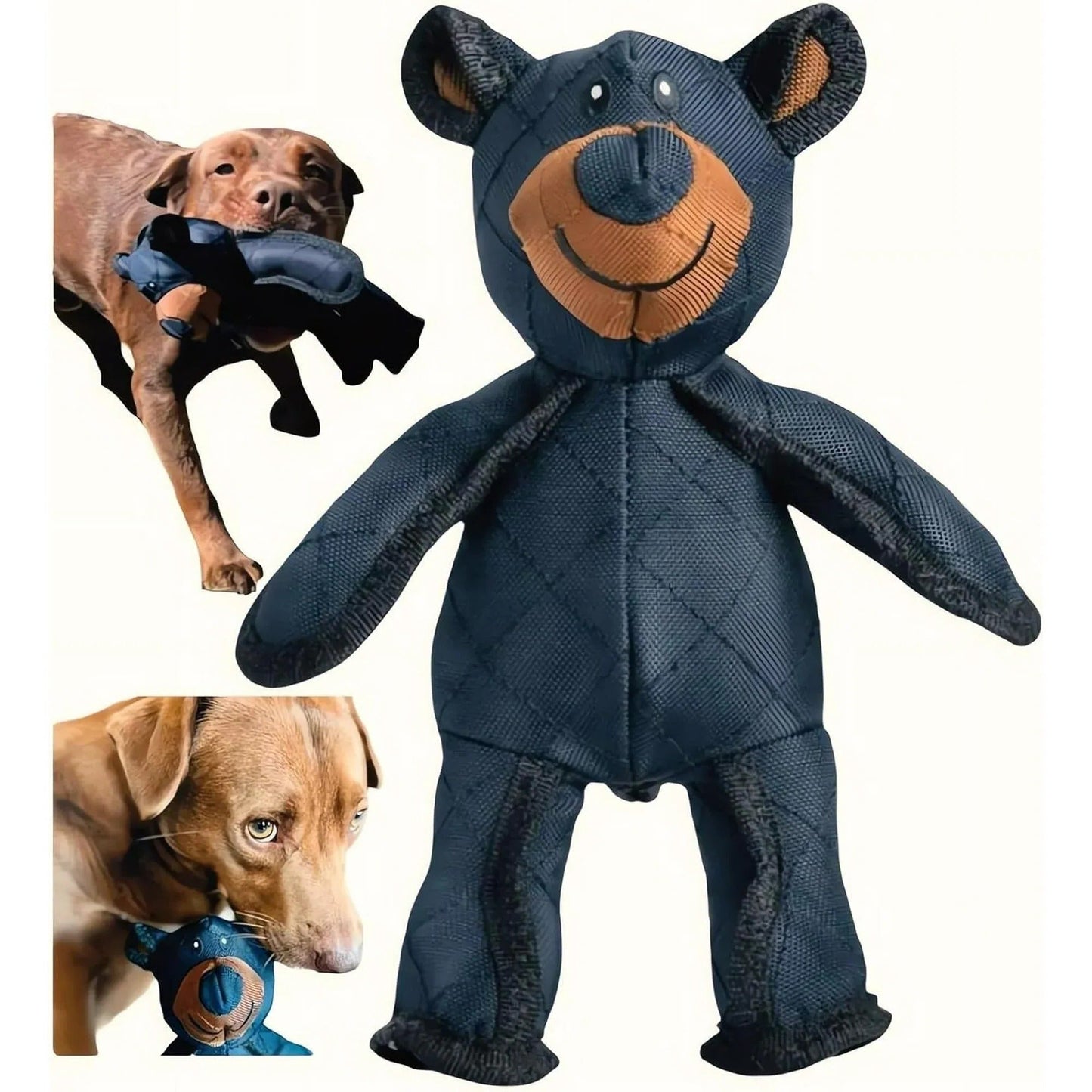 Indestructible & Interactive Bear Dog Toys for Heavy...