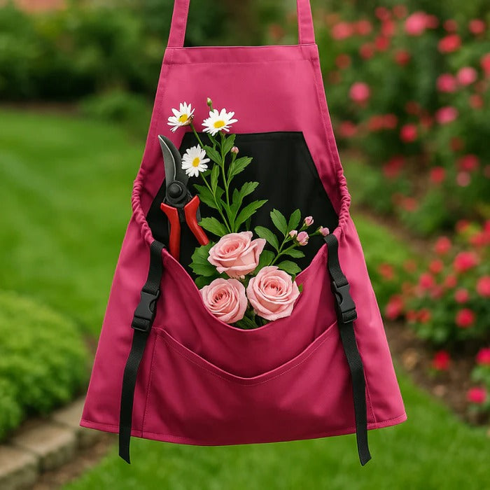 Durable Harvesting Apron with Drop-Release Pouch