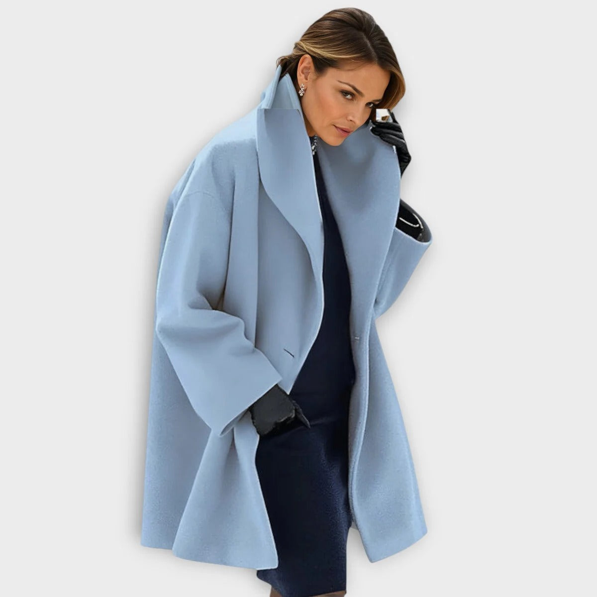 Luxurious Windproof Wool Coat for Women
