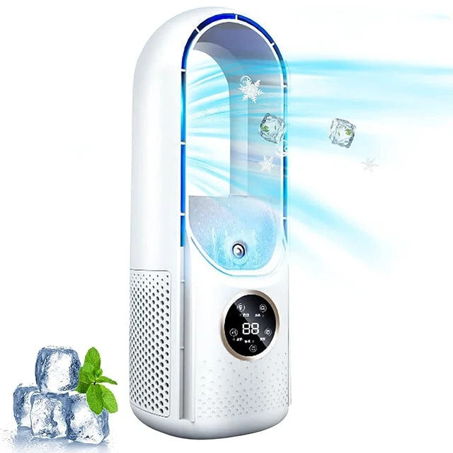 Blade-Free Silent Portable Air Conditioner for Home and...