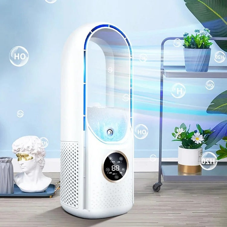 Blade-Free Silent Portable Air Conditioner for Home and...