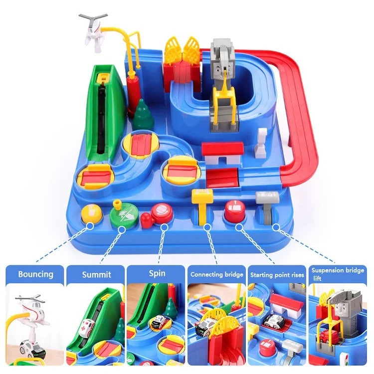 Children's Mechanical Vehicle Track Game