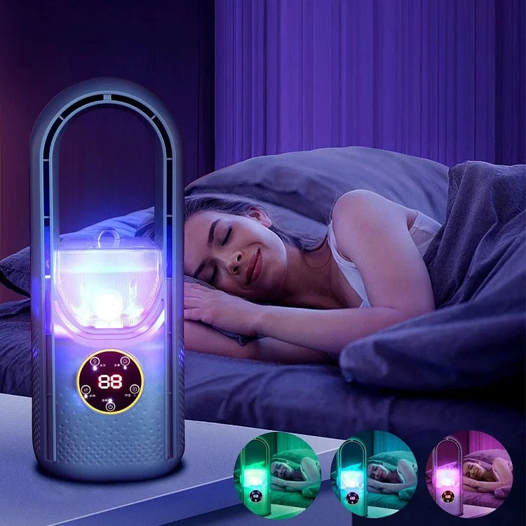 Blade-Free Silent Portable Air Conditioner for Home and...