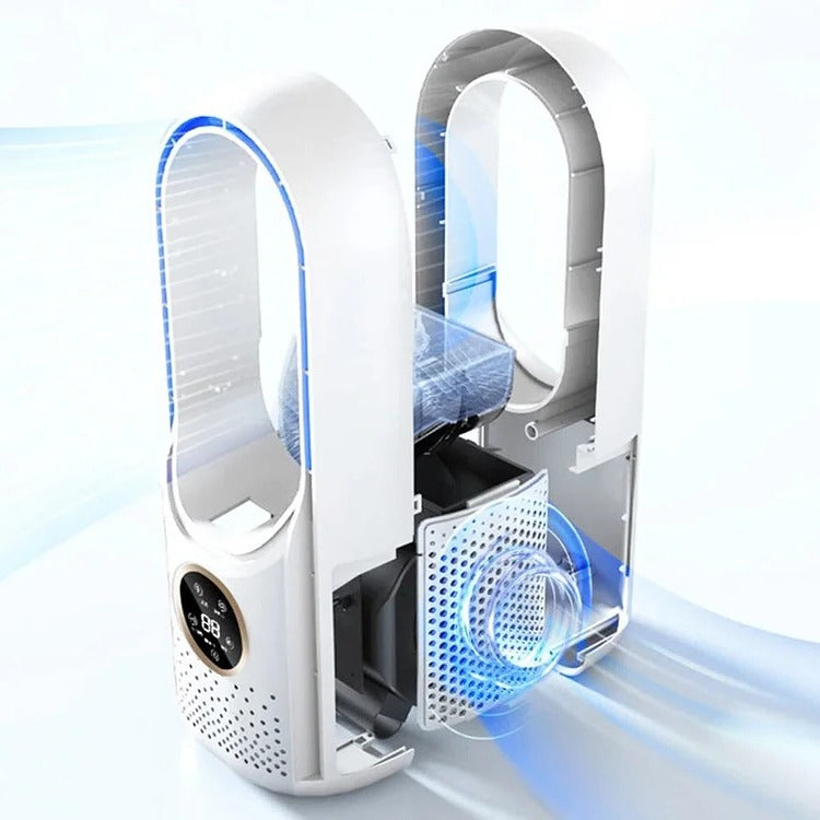 Blade-Free Silent Portable Air Conditioner for Home and...