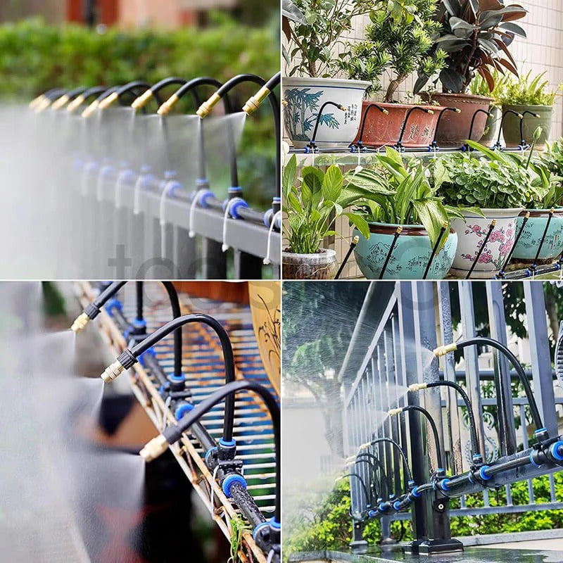 Drip Irrigation Kit with 360 Degree Flexible Hose
