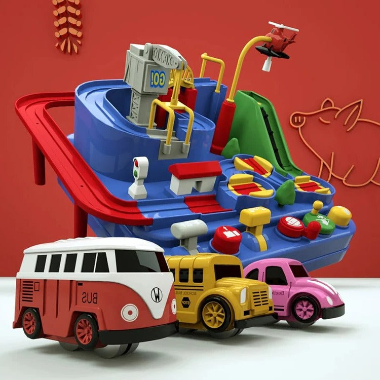 Children's Mechanical Vehicle Track Game