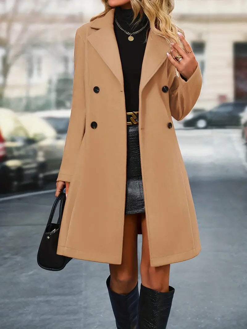 Coat with Double Breasted