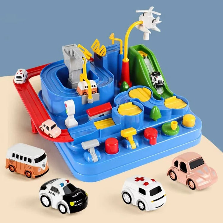 Children's Mechanical Vehicle Track Game