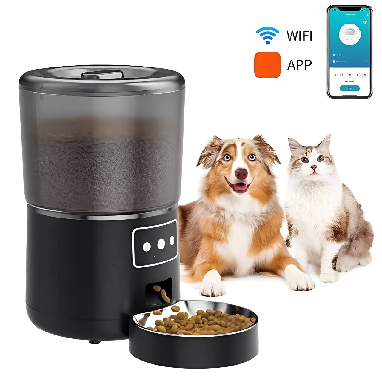 Automatic Smart Pet Feeder for Cats Dogs