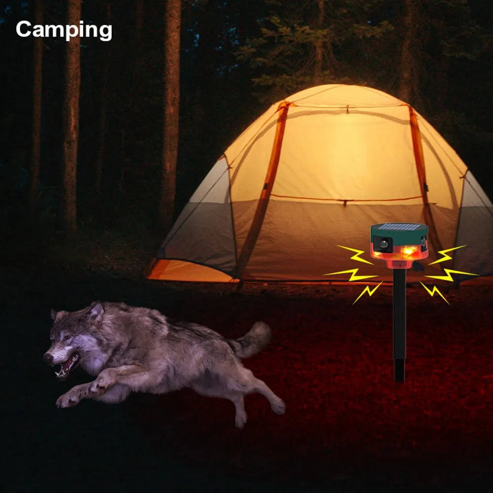 360 Degree Solar Repeller for Pigeon Bird Wild Boar...