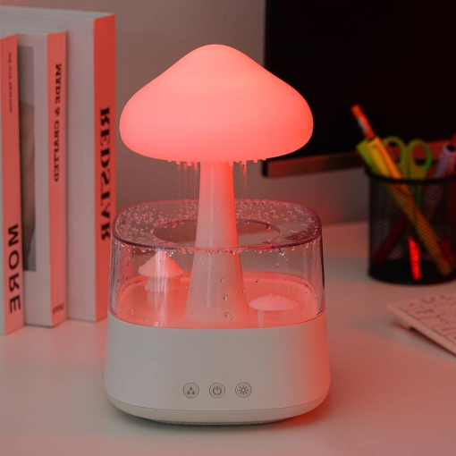 2-in-1 Desk Light Humidifier Rain Cloud Aromatherapy...