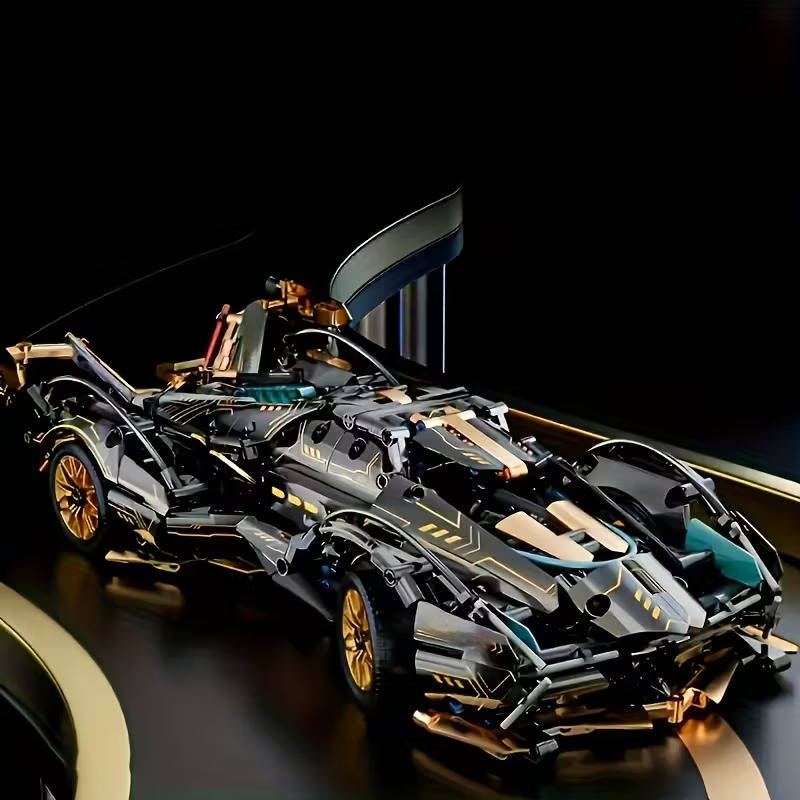 V12 Model Car Building Block Set