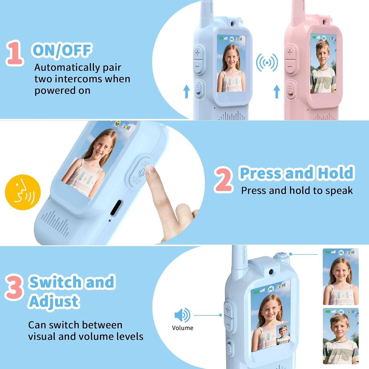 Kids Walkie Talkies Video Voice & Chat