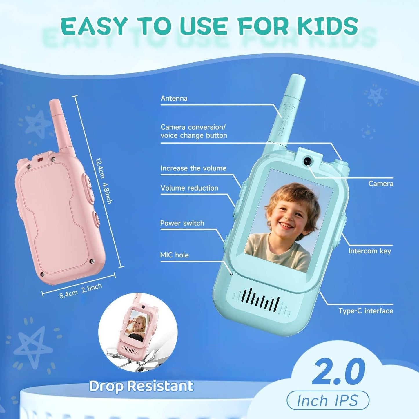 Kids Walkie Talkies Video Voice & Chat