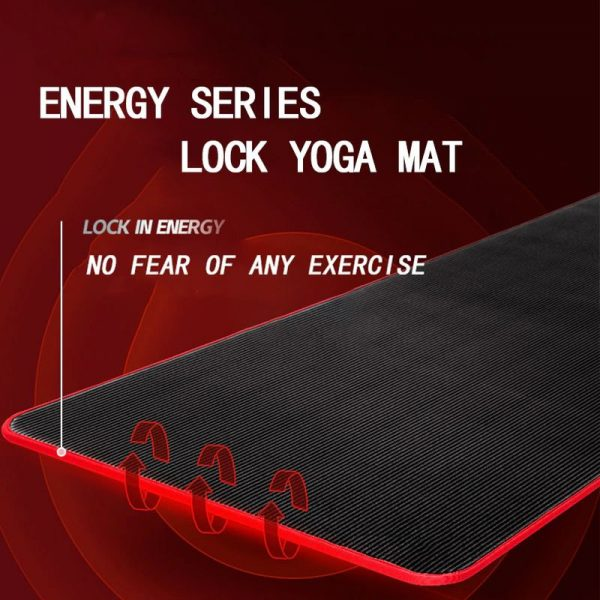 Fitness Mat Men’s High Density Exercise Yoga Non-Slip...