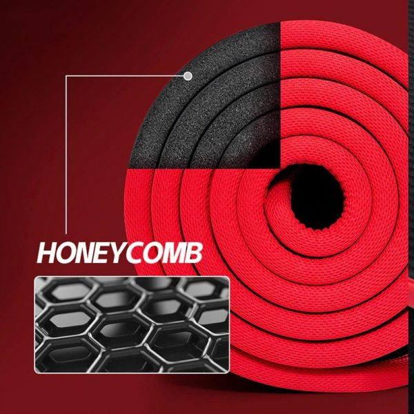 Fitness Mat Men’s High Density Exercise Yoga Non-Slip...