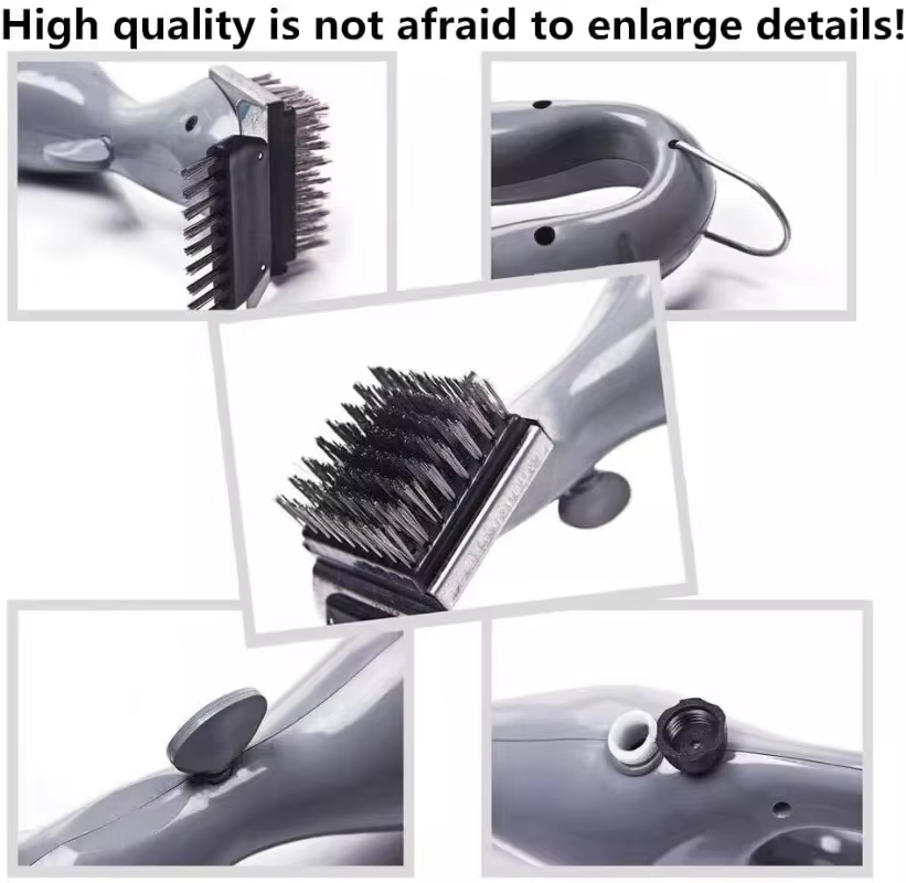 Barbecue Grill Outdoor Steam Cleaning Brush BBQ Cleaner...