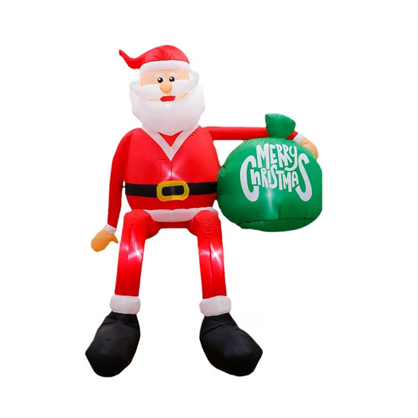 Giant 8FT LED Climbing Santa Inflatable – Premium...