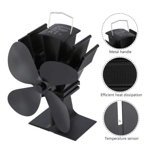 Heat Powered Fireplace Fan - Heat Your Home More...