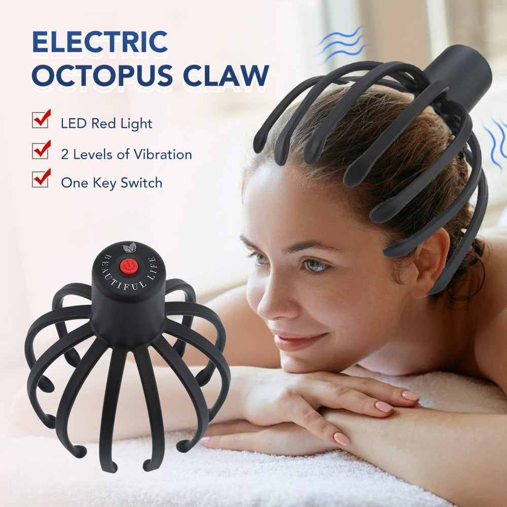 Electric Octopus Head Massager - Relaxing Scalp &...