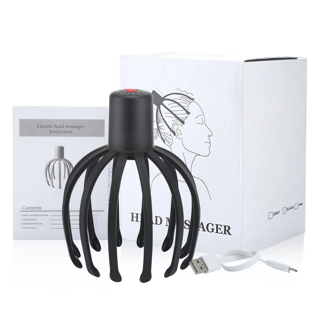 Electric Octopus Head Massager - Relaxing Scalp &...
