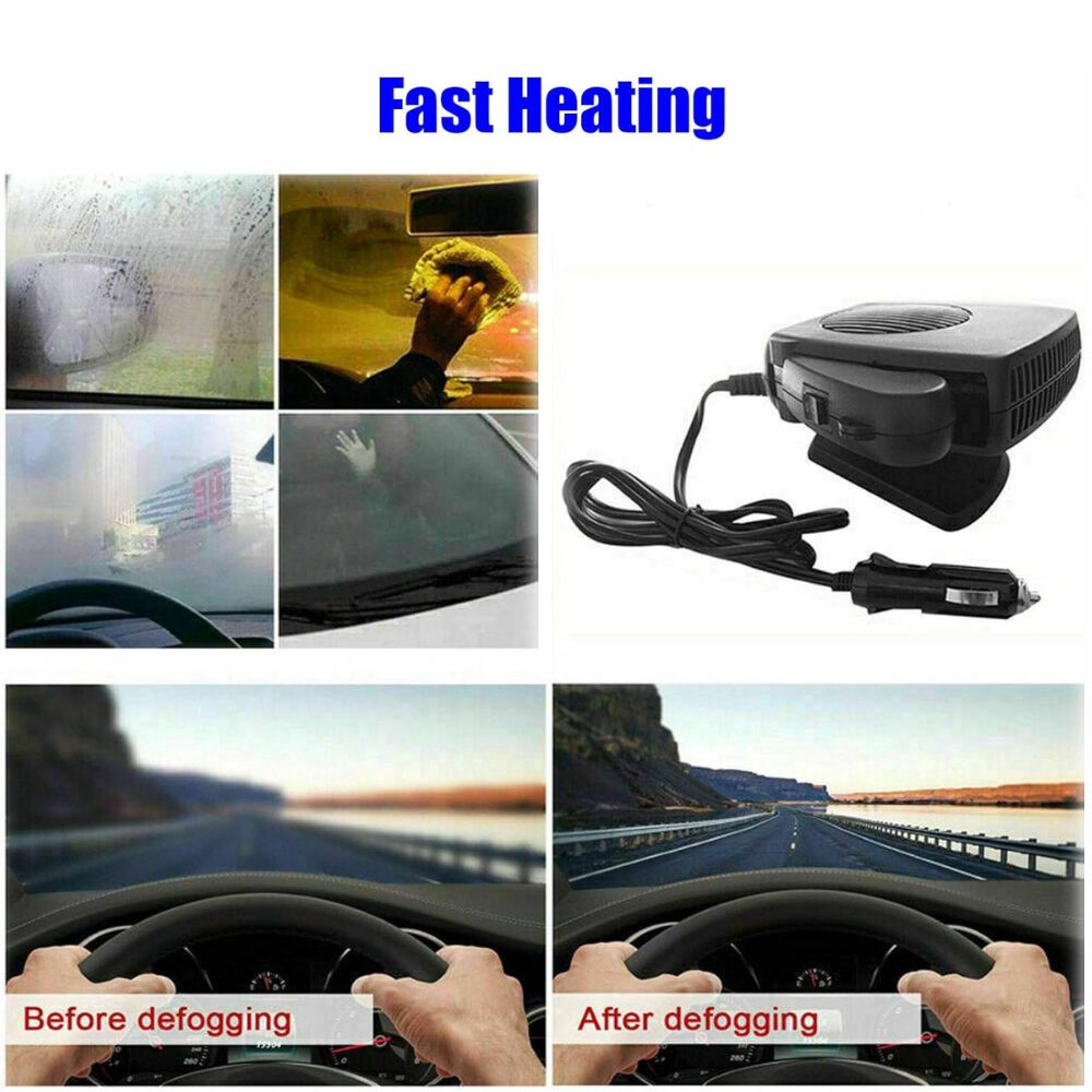 12V Car Heater Fan – 150W/300W Portable Ceramic Auto...