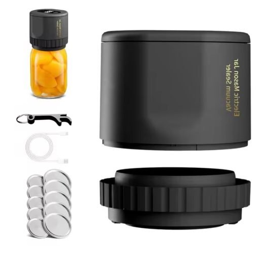 Electric Mason Jar Vacuum Sealer Kit | Cordless &...