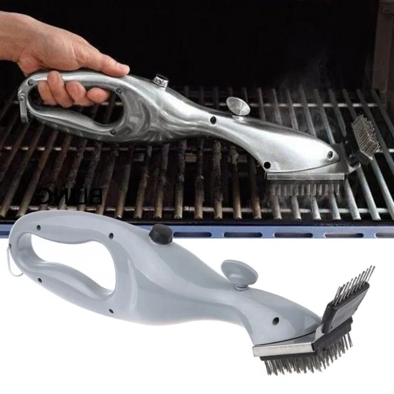 Barbecue Grill Outdoor Steam Cleaning Brush BBQ Cleaner...