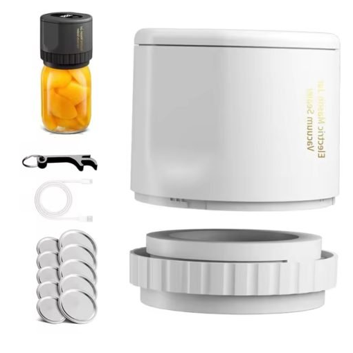 Electric Mason Jar Vacuum Sealer Kit | Cordless &...