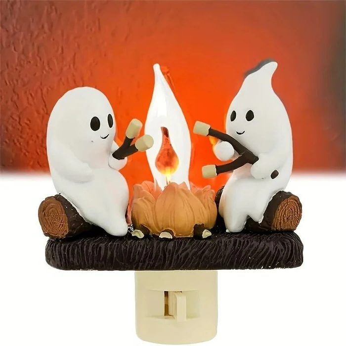 Halloween Ghost Bonfire Night Light - Campfire Flicker...